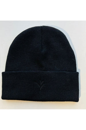 Meeks Recycled Beanie Hat in black