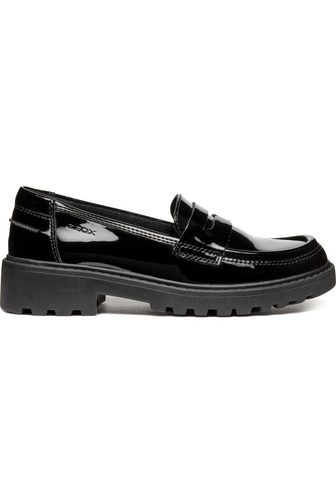 Geox J3620C J.Casey.G.C in Black Patent
