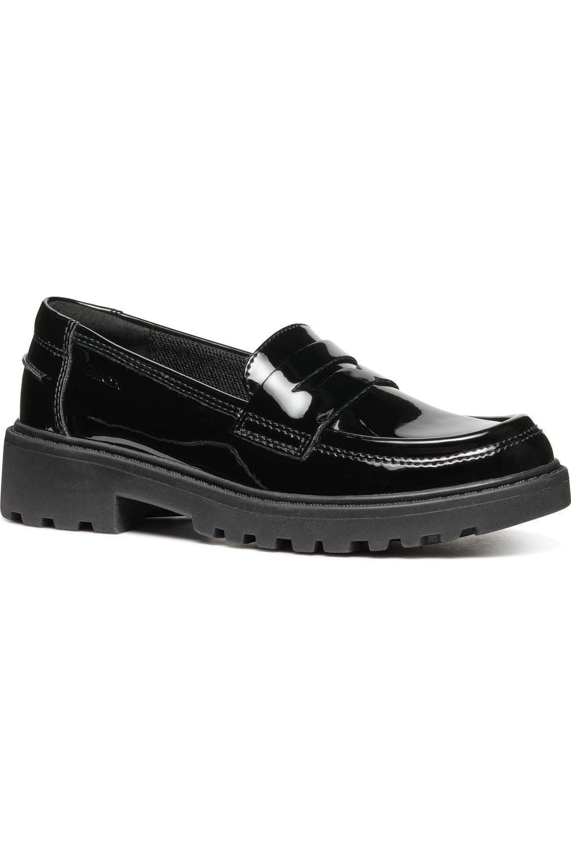 Geox J3620C J.Casey.G.C in Black Patent