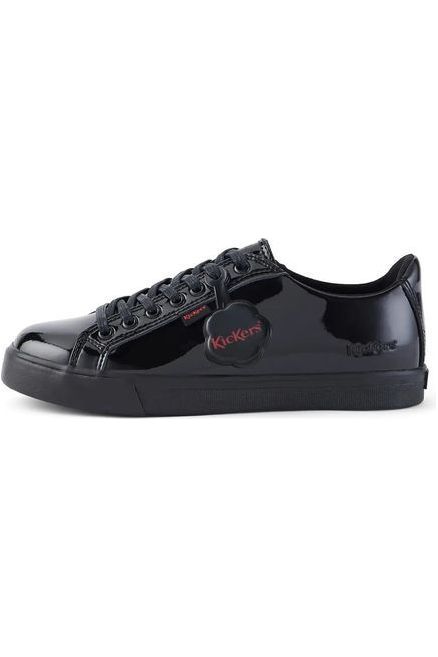 Kickers Tovni Lacer black patent
