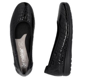 Rieker Ladies Shoes L9350-01 black punp