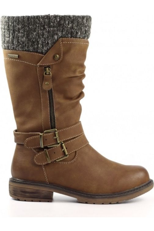 Lunar Peyton Tan Waterproof Boot GLB134 Meeks Shoes