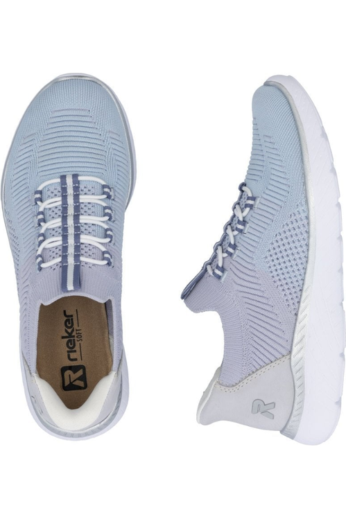 Rieker Ladies trainer M5066-30 in Aqua