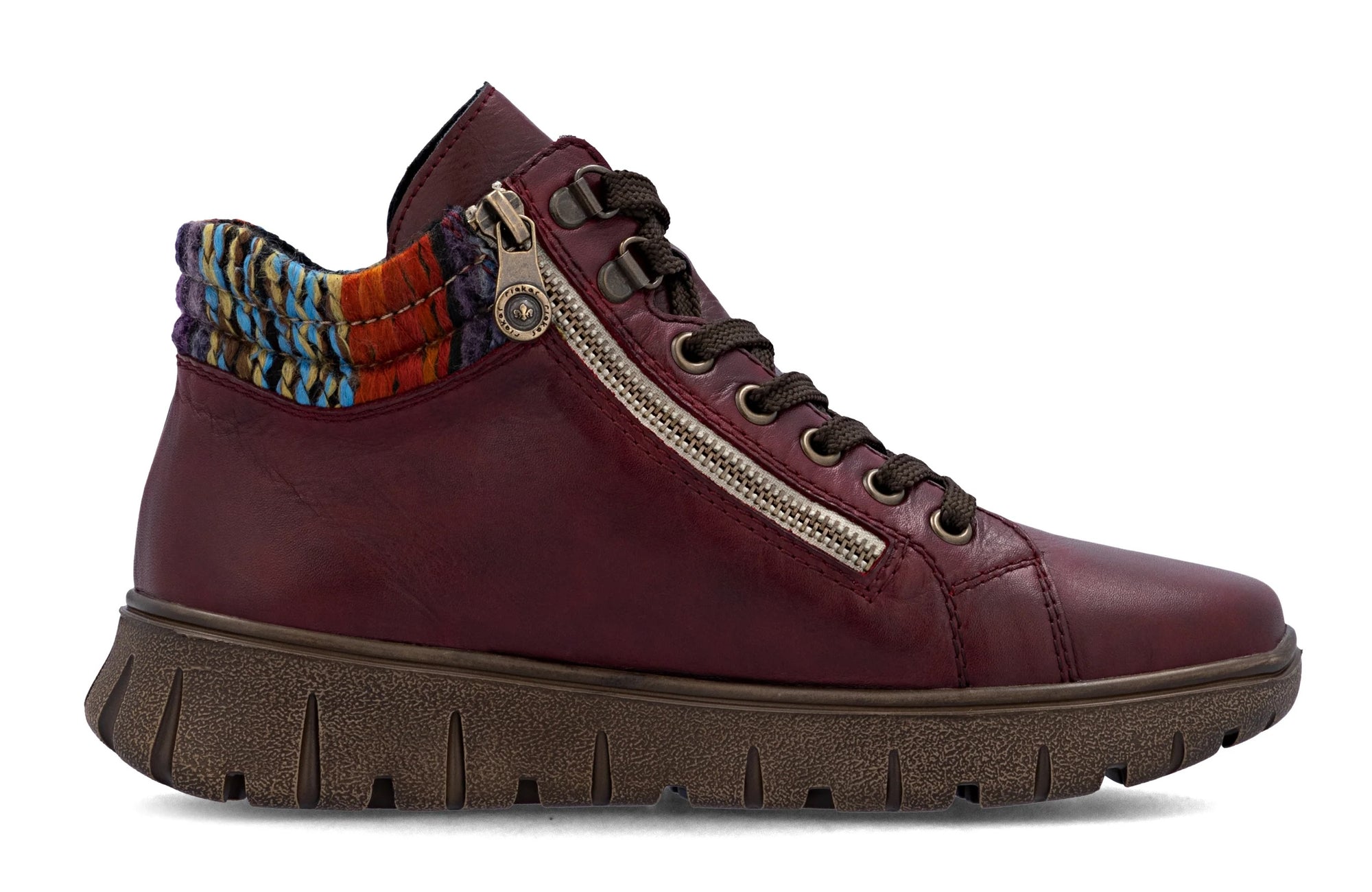Rieker Ladies Boots N1305-35 vino multi waterproof