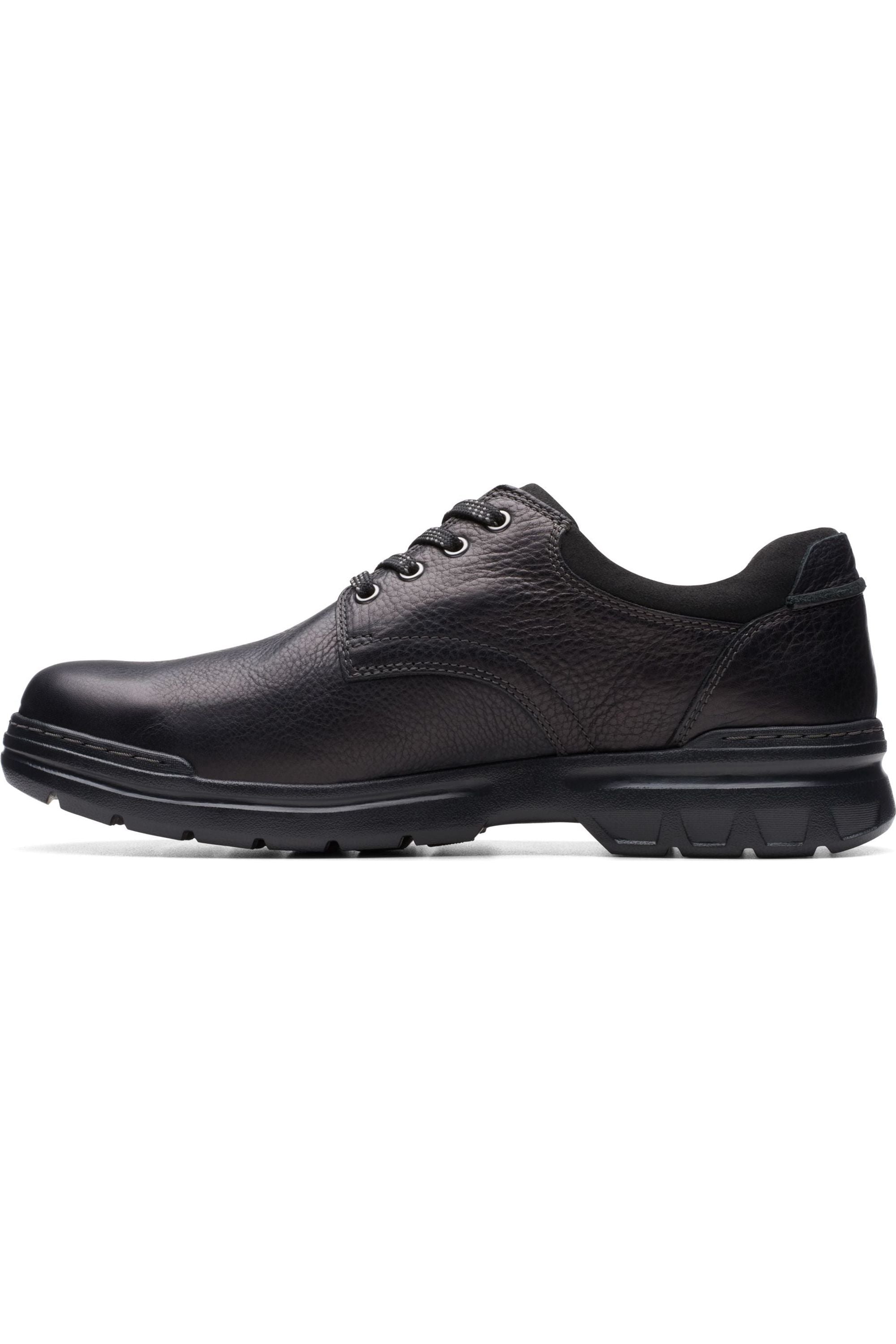 Clarks Rockie WalkGTX waterproof shoe in black leather