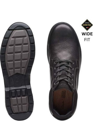 Clarks Rockie MidGTX waterproof black leather boot extra wide