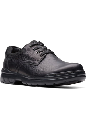 Clarks Rockie WalkGTX waterproof shoe in black leather