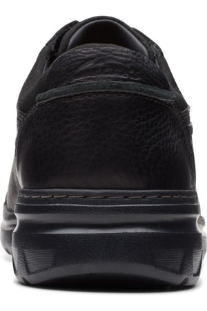 Clarks Rockie WalkGTX waterproof shoe in black leather Extra Wide H fit