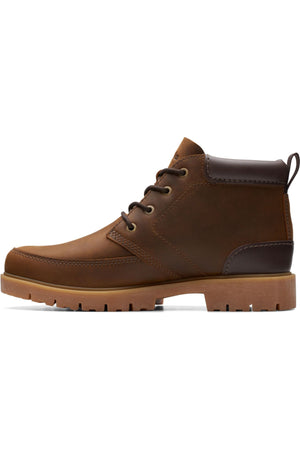 Clarks Mens Rossdale Mid in Beeswax Leather