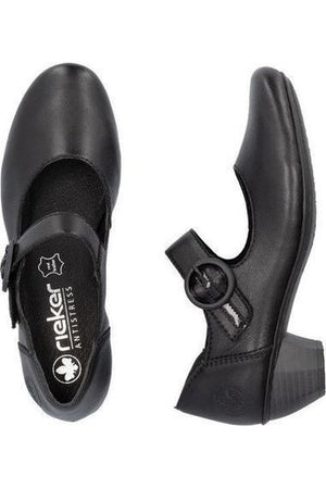 Rieker Ladies Shoes 41756-00 black