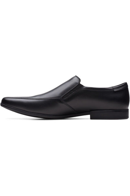 Clarks Sidton Edge in Black Leather
