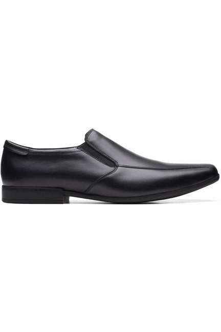Clarks Sidton Edge in Black Leather