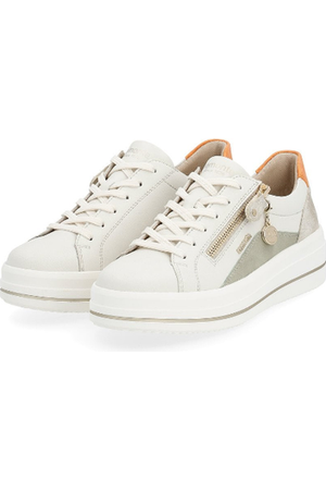 Remonte Ladies trainer D1C01-81 in White Combi