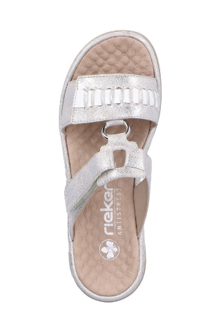 Rieker Ladies Sandals 60481-40 in Grey Combi