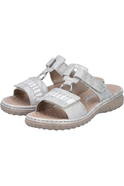 Rieker Ladies Sandals 60481-40 in Grey Combi