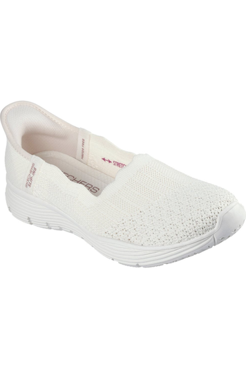Skechers Ladies 158980  SEAGER BELIEVE IT in Off white