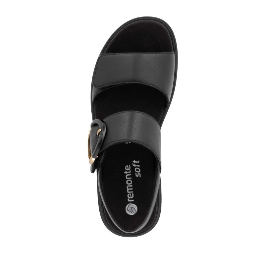 Remonte Ladies sandal D2K50-00 in Black