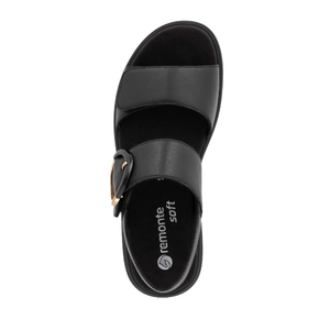 Remonte Ladies sandal D2K50-00 in Black