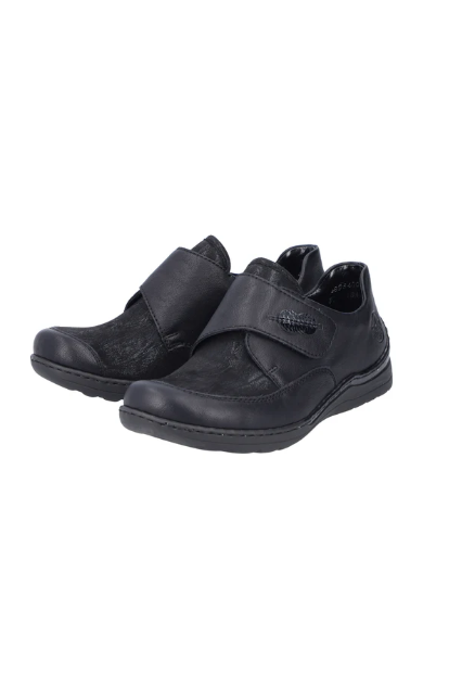 Rieker Ladies Shoes 48954-00 in Black