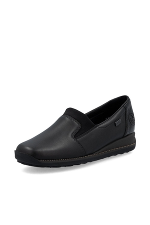 Rieker Shoes 44291-00 black slip on waterproof shoe