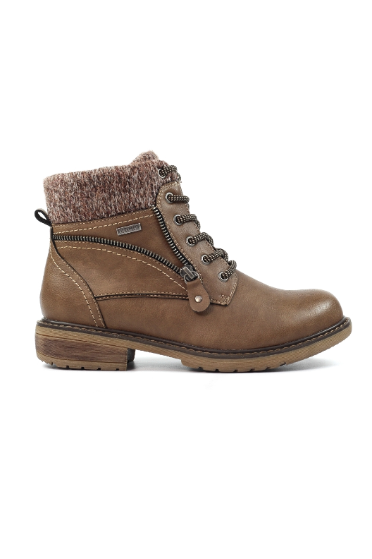 Lunar Benson III Taupe Waterproof Ankle Boot GLB090