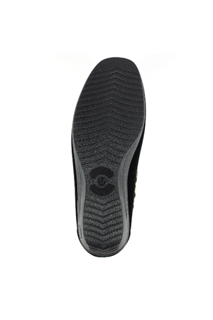 Lunar Paloma Black Ocelot Trim Slipper KLA005