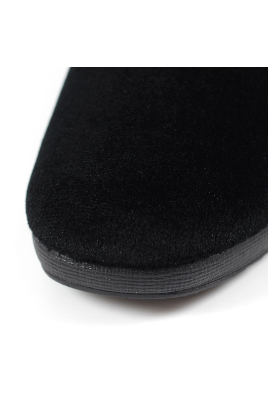 Lunar Paloma Black Ocelot Trim Slipper KLA005