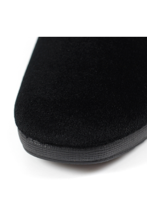 Lunar Paloma Black Ocelot Trim Slipper KLA005