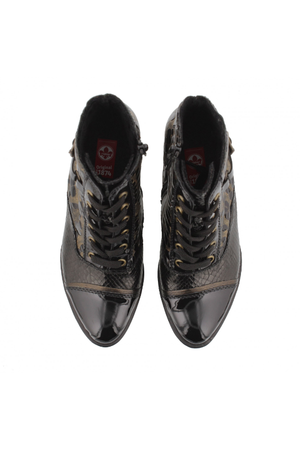 Rieker Ladies Boots Y2032-00 in Black combi