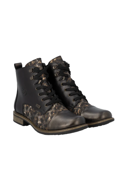 Rieker Ladies Boots 74842-00 black multi waterproof