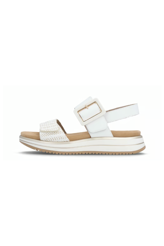 Remonte Ladies sandal D1J53-81 in White combi