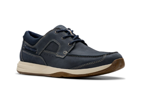 Clarks Sailview Lace in Navy nubuck