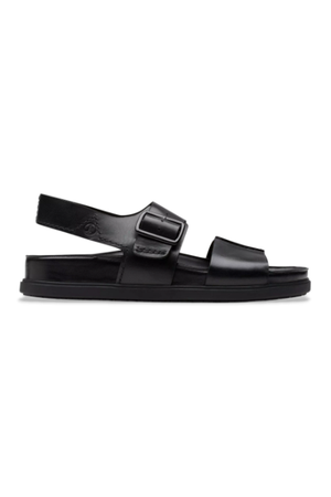 Clarks Torford Strap in Black leather