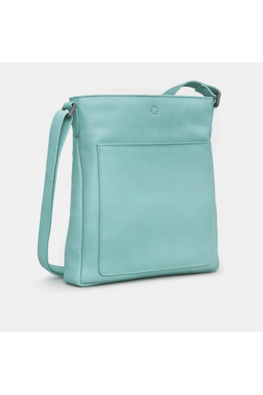 Yoshi Bryant Leather Cross Body Handbag in duck egg