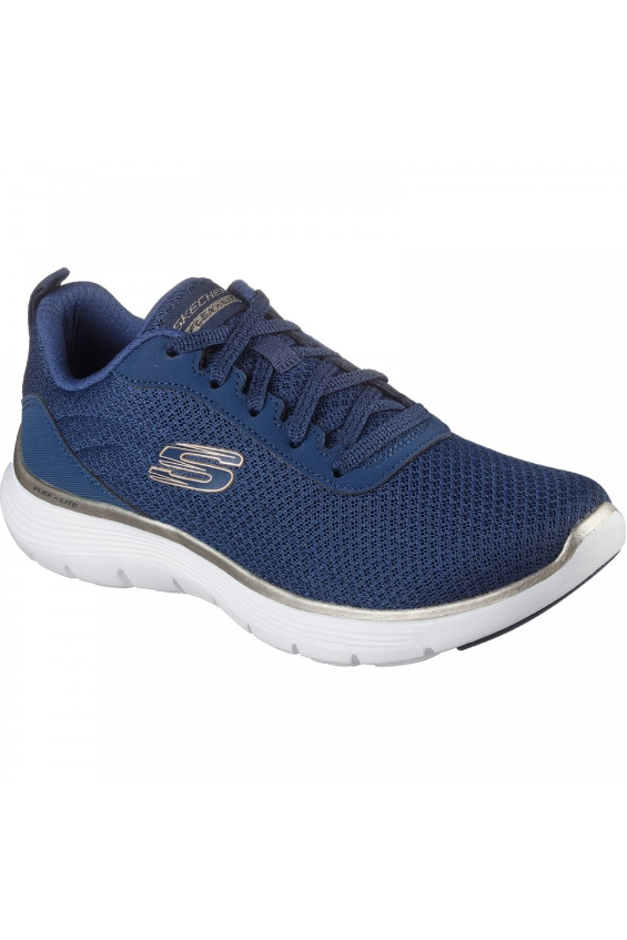 Skechers Flex Appeal 5.0 150206 in Navy/Gold