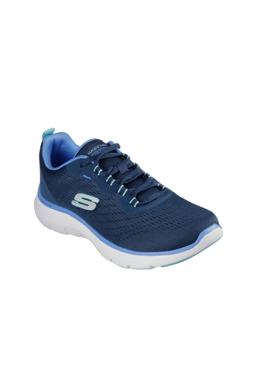 Skechers Flex Appeal 5.0 150201W in Navy/Blue wide fit
