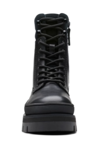 Clarks Orianna2 Hike in Black warmlined leather