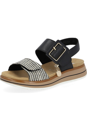 Remonte Ladies sandal D1J53-02 in Black