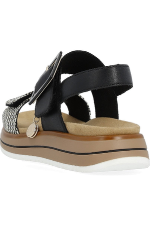 Remonte Ladies sandal D1J53-02 in Black