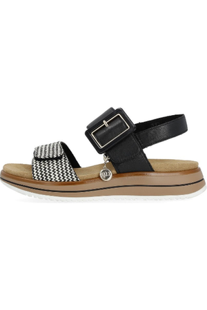 Remonte Ladies sandal D1J53-02 in Black