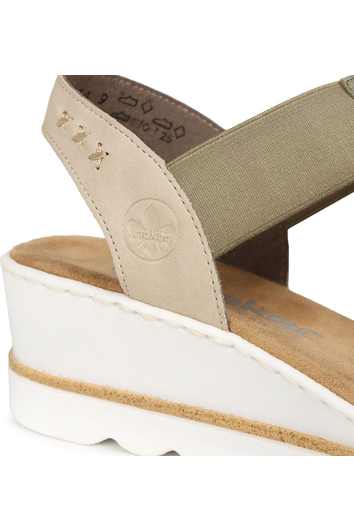 Rieker Womens sandal 67498-52 in Green