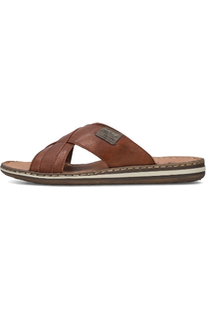 Rieker Mens Sandals 21082-24 in Brown