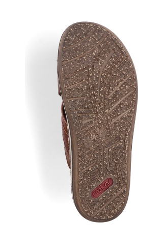 Rieker Mens Sandals 21082-24 in Brown