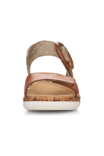 Remonte Ladies sandals R6853-90 in Metallic