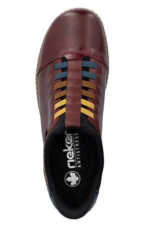 Rieker slip on L7562-35 vino/ocean waterproof shoe
