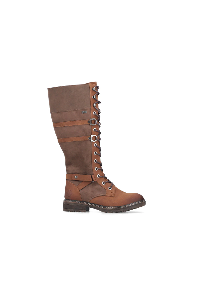 Rieker long boot 94732-25 in Brown