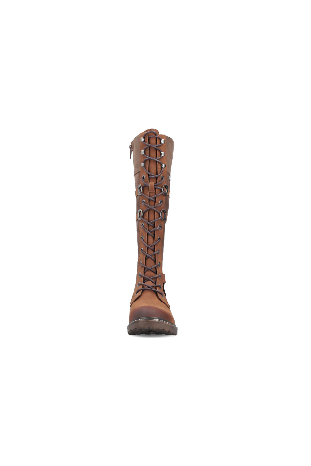 Rieker long boot 94732-25 in Brown
