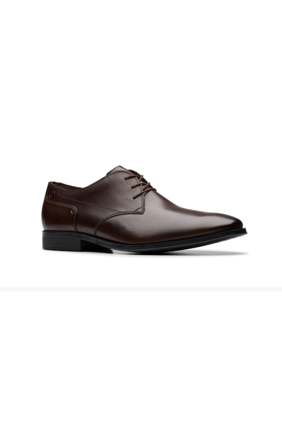 Clarks Paulton Lace in Brown Leather