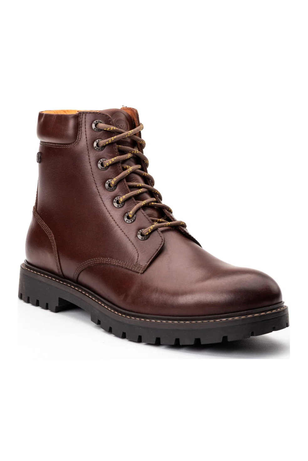 Base London Nickel Mens Combat boots in brown