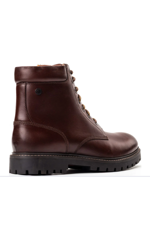Base London Nickel Mens Combat boots in brown